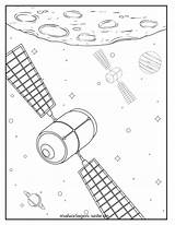 Weltraum Satelliten Malvorlagen sketch template