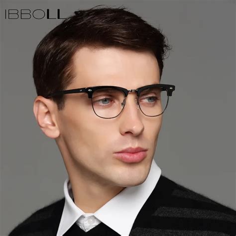 ibboll fashion wrap  glasses frame optical men brand luxury mens eyewear frames retro male
