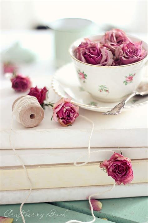 dried rose garland rose garland teacup flowers drying
