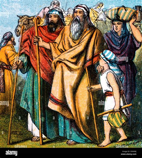 bible stories illustration  abraham leaving  country