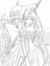 Serenity Neo Queen Anime Deviantart sketch template