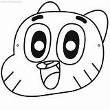 Gumball Watterson Xcolorings sketch template