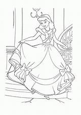 Coloring Cinderella Dress Pink Pages Library Dresses sketch template