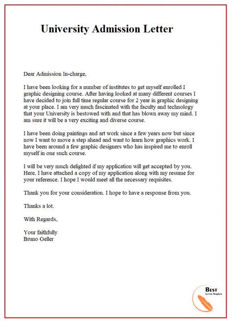 college acceptance letter template  letter template collection