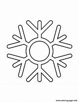 Snowflake Coloring Stencil Pages Printable sketch template