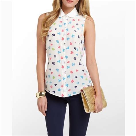 lilly pulitzer tops lilly pulitzer andria resort white top poshmark