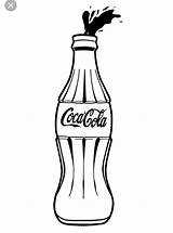 Cola Coke Botella Cocacola Flasche Botellas Kupit Nado Handgezeichnete Drink Botol Liter Drucken sketch template