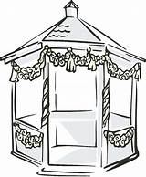 Gazebo Pavilion Tent Clipground Webstockreview sketch template