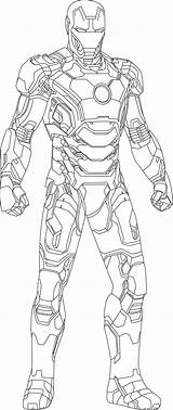 Ironman Colorpages sketch template