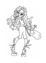 Monster High Coloring Pages Lagoona Blue Printable sketch template