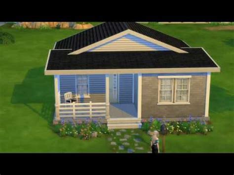 sims  speed build starter house  cc youtube