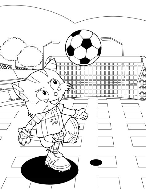 soccer coloring page printable football player coloring pages  kids