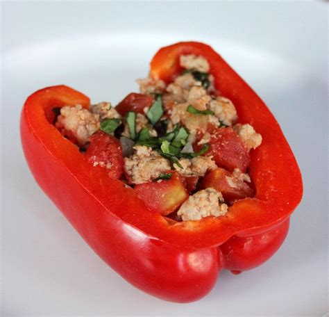 paleo stuffed peppers easy healthy lunch recipes popsugar fitness