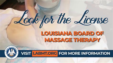 look for the license louisiana board of massage therapy youtube