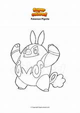 Pokemon Coloriage Supercolored Pignite Talonflame Colorare sketch template