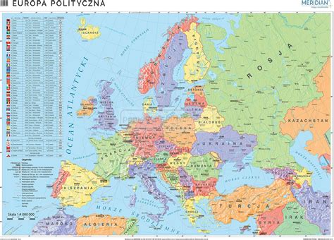 mapa polityczna europy stan na  mapa scienna