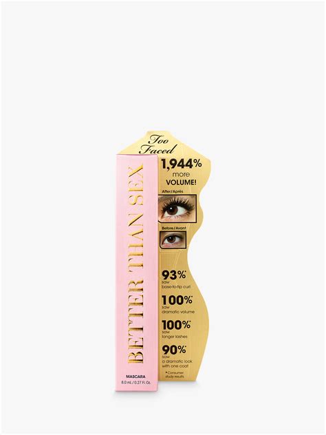 Too Faced Better Than Sex Mascara Black At John Lewis And Partners