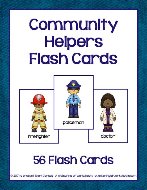 community helpers flash cards   community helpers flash cards