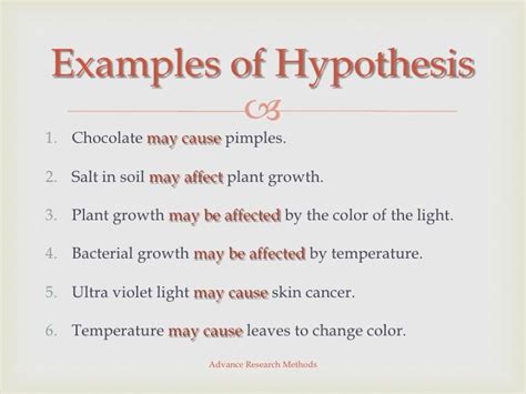 hypothesis examples writing  hypothesis   science fair