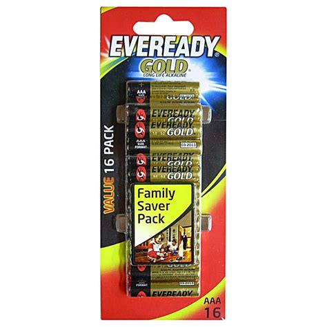 eveready gold battery  pack aaa big