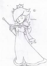 Coloring Rosalina Pages Luma Comments Coloringhome sketch template