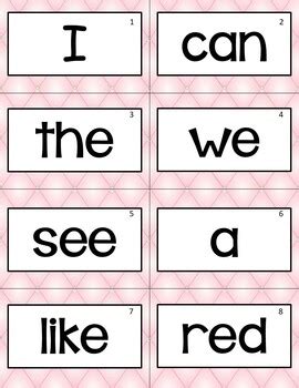 editable sight word flashcards  kindergarten  star kids tpt