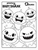 Shark Coloring Baby Pages Pinkfong Family Crayola Grandma Printable Grandpa Para Bubakids Papa Mama Swim Colorir Desenhos Kids Print Imprimir sketch template