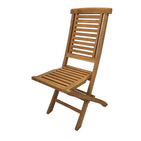 solid teak folding chair outdoor furniture seat garden