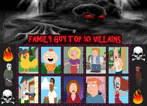 family guy top  villains  hazlamglorius  deviantart