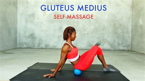 part 4 gluteus medius self massage using a foam ball youtube