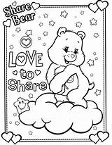 Coloring Care Bear Bears Pages Print Halloween Colouring Sheets Valentine Disney Adult Printable Books Embroidery Ages Bing Teddy Easter Baby sketch template