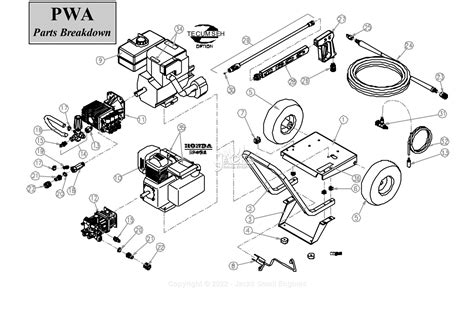 northstar  parts diagram  pwa parts breakdown