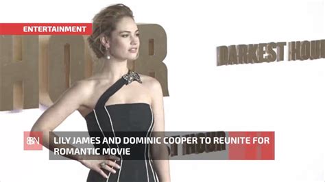 lily james and dominic cooper to star in romantic movie