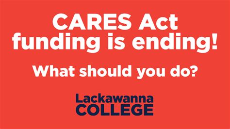cares act funding is ending lackawanna college