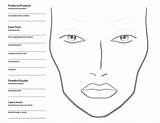 Makeup Face Chart Mac Blank Artist Charts Pdf Templates Printable Template Make Practice Artists Beauty Website Becoming Faces Facechart Print sketch template