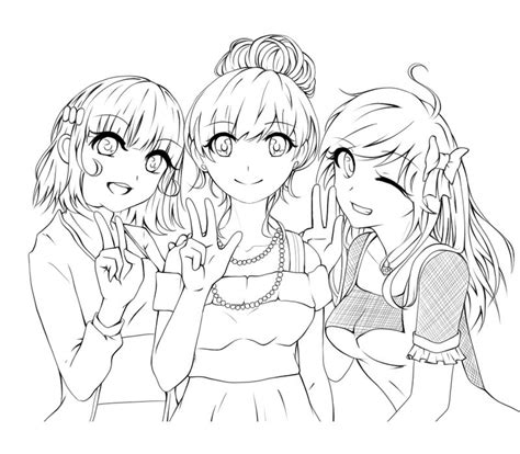 cute bff coloring pages girls  jankumiko  printable coloring pages