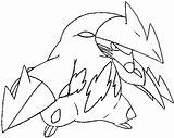 Pokemon Excadrill Coloring Pages Para Colorear Pokémon Dibujos Getdrawings Pyroar sketch template