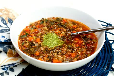 new year s day lentil and farro soup italian food forever