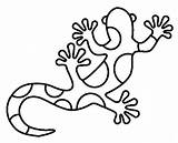 Lizard Coloring Lagarto Gecko Lagartos Animais Reptile Getdrawings Crianças sketch template