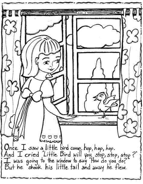 nursery rhyme coloring sheets for preschool coloring pages