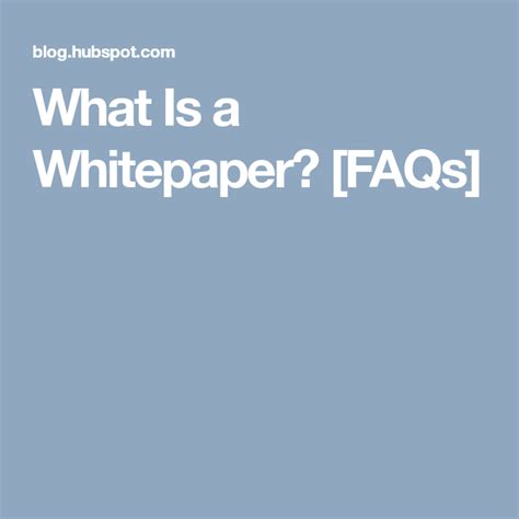 whitepaper faqs whitepaper education essentials faq