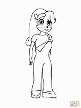 Coloring Bandicoot Jump Bounce House Coco Pages Getdrawings Australia Dungarees Wearing Her sketch template