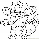 Pokemon Simisear Igglybuff Eevee Coloringpages101 sketch template