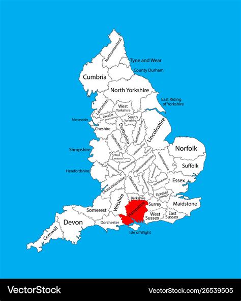 map  hampshire england draw  topographic map
