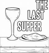 Supper sketch template