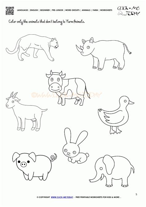 farm animals coloring pages  activity sheets coloring home