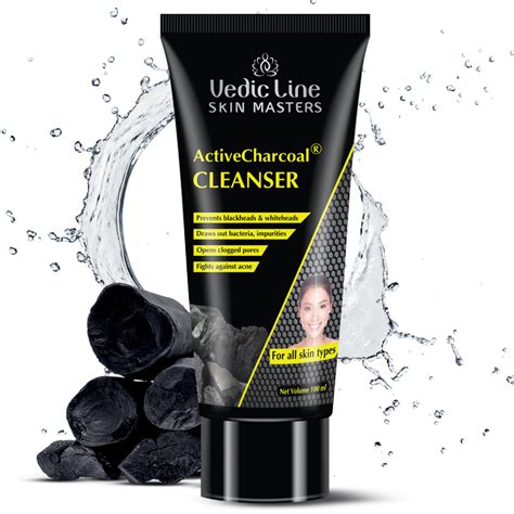 charcoal face wash activecharcoal cleanser ayurveda vedicline