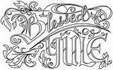Yule Pagan Blessed Wiccan Embroidery Unique Urbanthreads sketch template