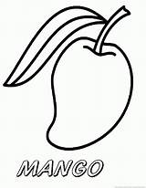 Mangos Frutas sketch template