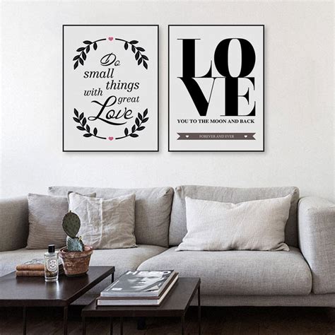 love theme quote canvas art painting prints  poster love star moon